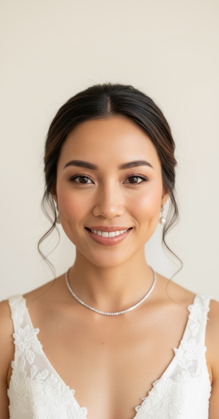 After Bridal Updo With Curls